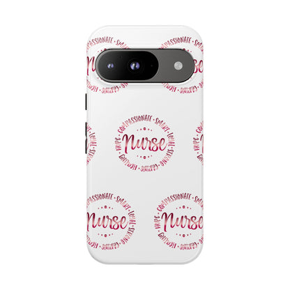 Google Pixel Tough Case - Nurse Circle  - White