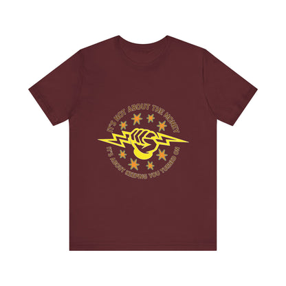 Lineman T-shirt - Its Not About The Money-color