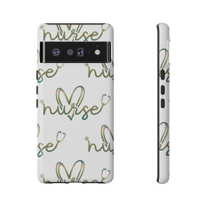 Google Pixel Tough Case - Nurse Stethoscope - White