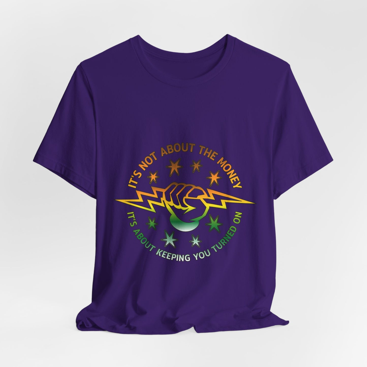 Lineman T-shirt - Its Not About The Money-gradient