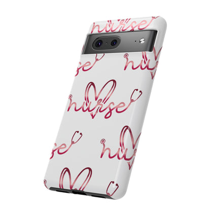 Google Pixel Tough Case - Nurse Stethoscope - White