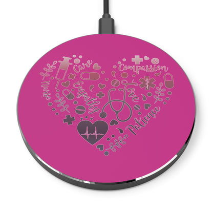 Nurse Heart Wireless Charger | Fast Charging Pad for Healthcare Professionals