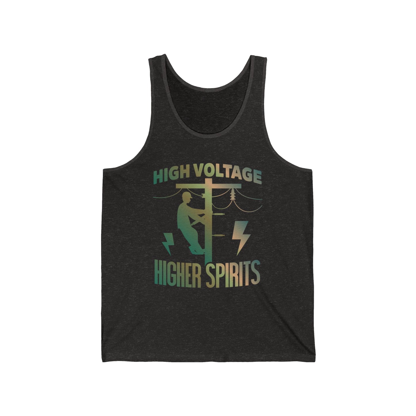 Lineman Tank - High Voltage Higher Spirits-copper patina