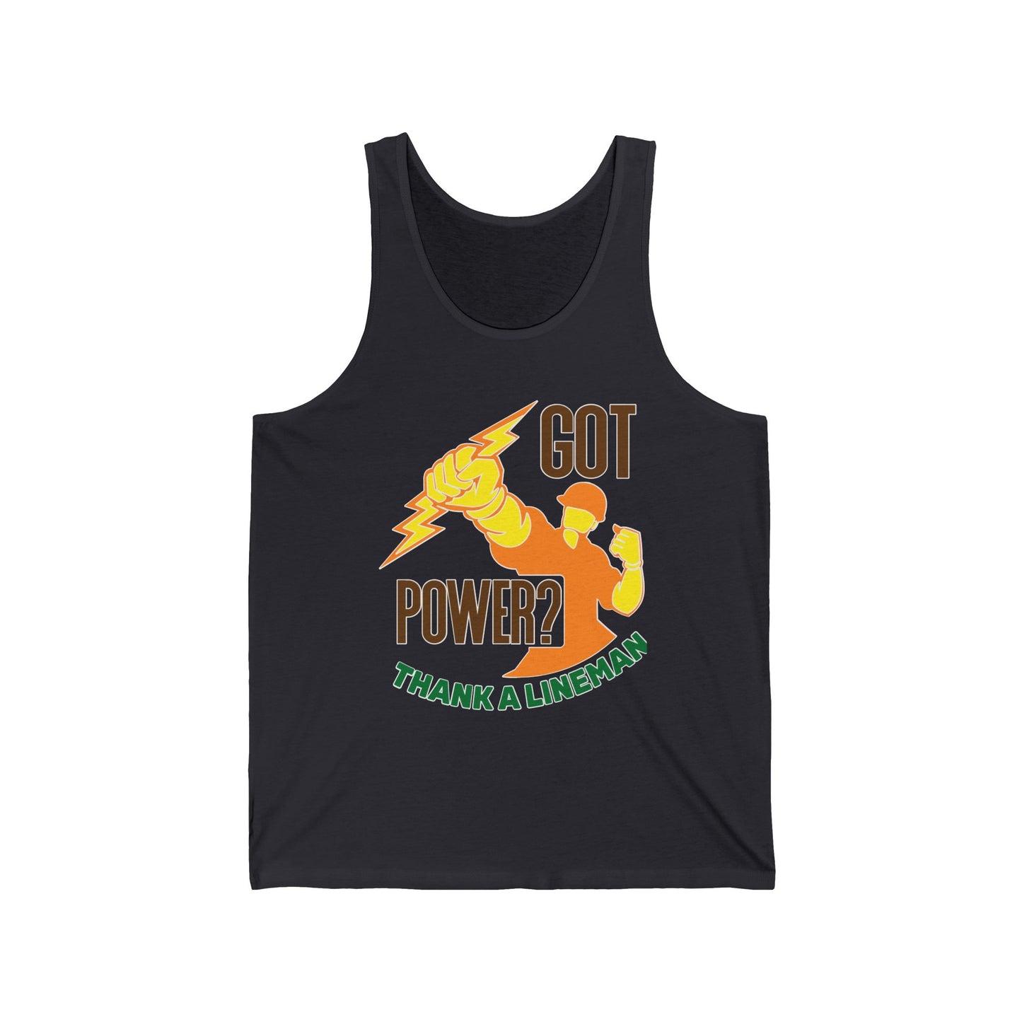 Lineman Tank - Got Power Thank A Lineman - color