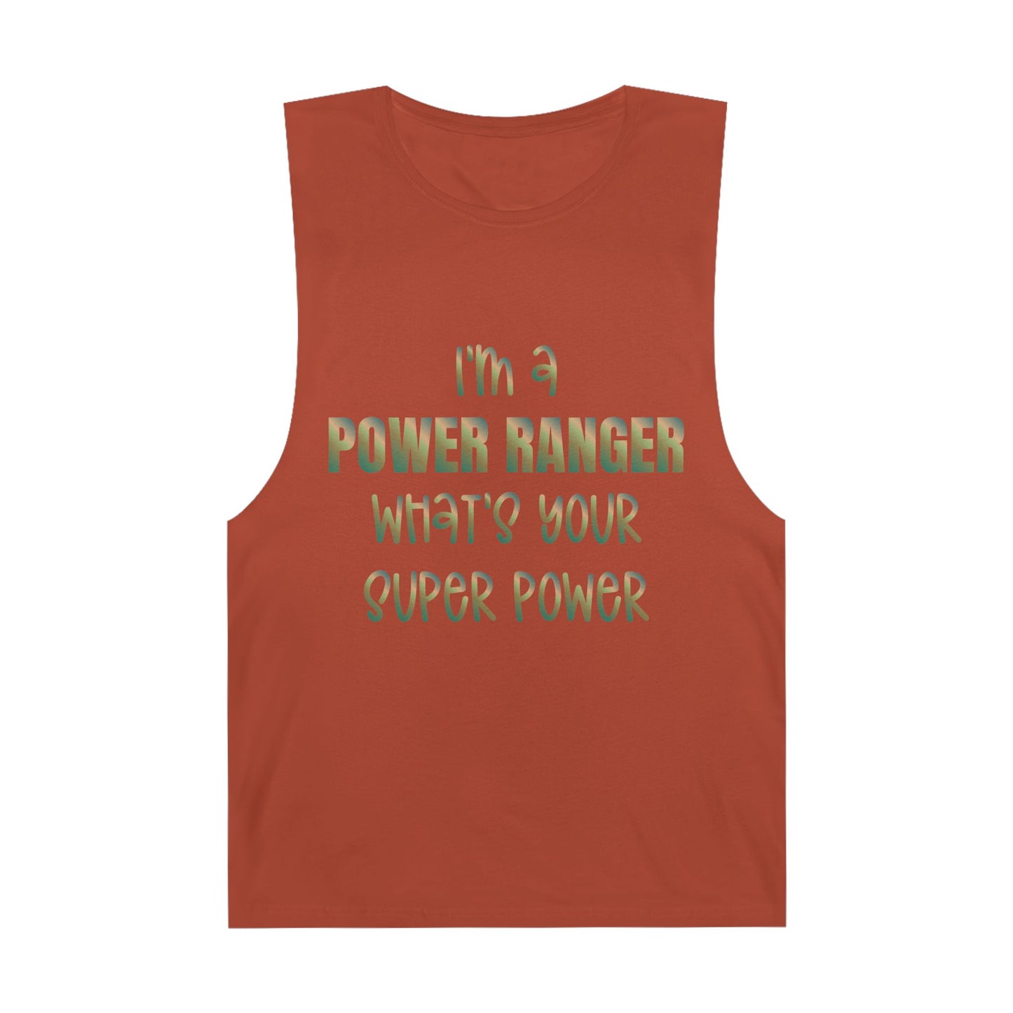Lineman Tank - power ranger super power copper patina