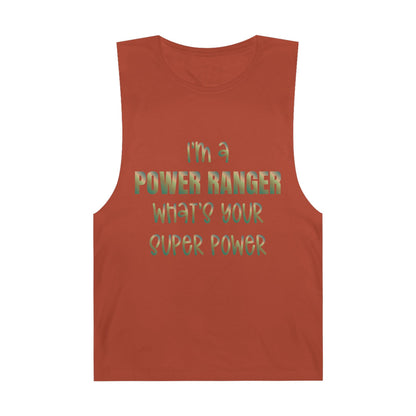 Lineman Tank - power ranger super power copper patina
