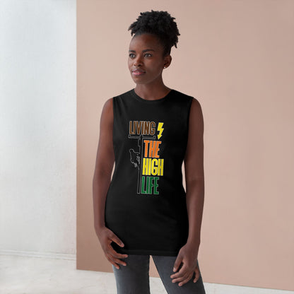 Lineman Tank - Living The High Life-color