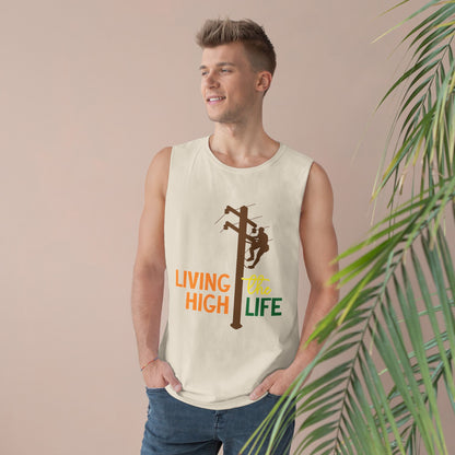 Lineman Tank - living the high life - color