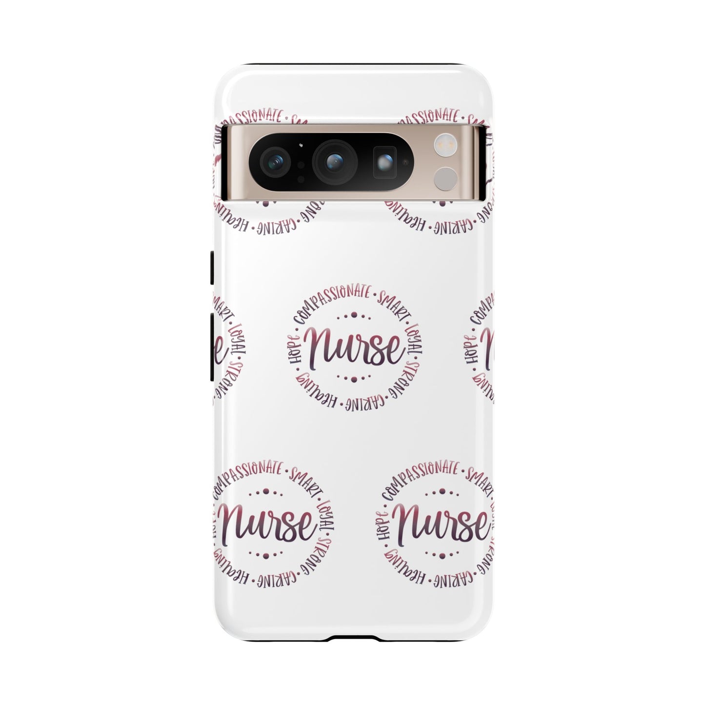 Google Pixel Tough Case - Nurse Circle  - White