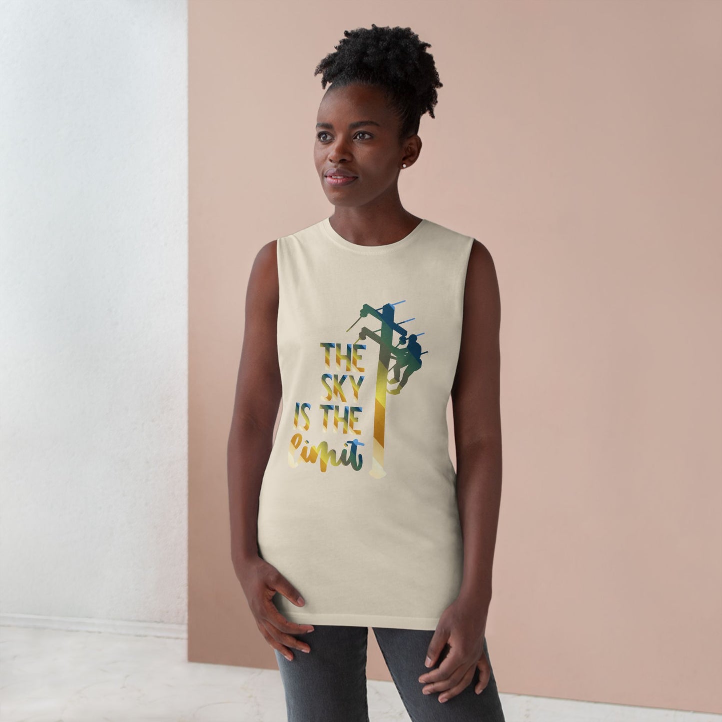Lineman Tank - the-sky-is-the-limit-lineman colored chrome