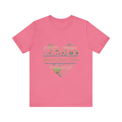 Monogram Heart copper patina