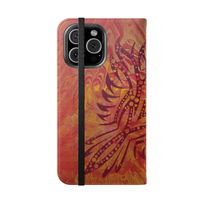 Faux Leather Wallet Phone Case - iPhone & Galaxy - I Rise From the Ashes