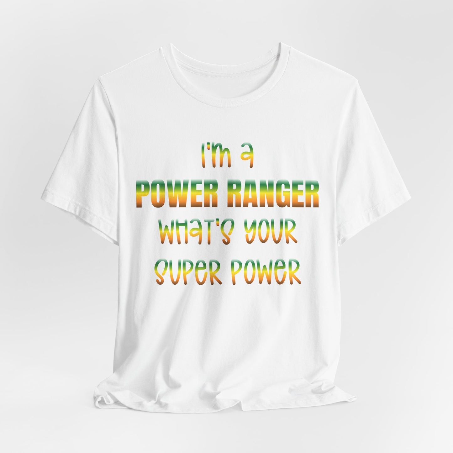 Lineman T-shirt - power ranger super power gradient
