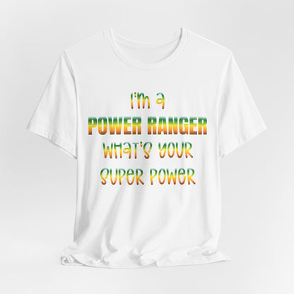 Lineman T-shirt - power ranger super power gradient