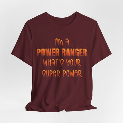 Lineman T-shirt - power ranger super power sky 24