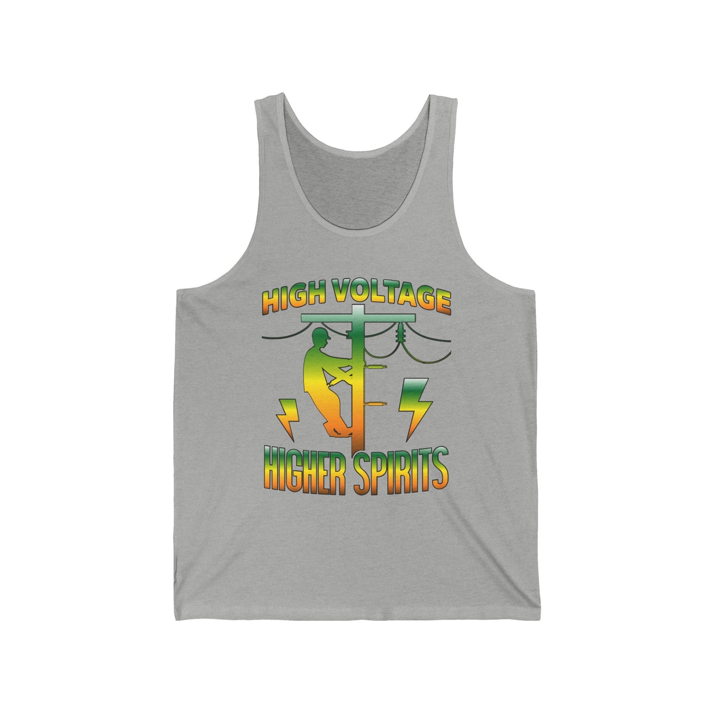 Lineman Tank - High Voltage Higher Spirits-gradient