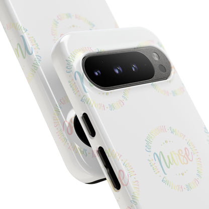 Google Pixel Tough Case - Nurse Circle  - White