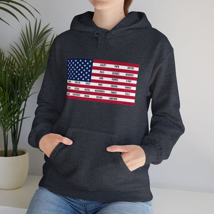 Gildan Phonetic Flag Hoodie