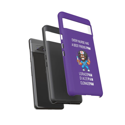 Nurse Google Pixel Tough Case - Every Nurse Has a Friend Named PAM Design (6) - Dark Purple