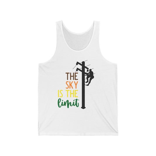 Lineman T-shirt - the-sky-is-the-limit-lineman color