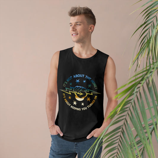 Lineman Tank - Its Not About The Money-colored chrome