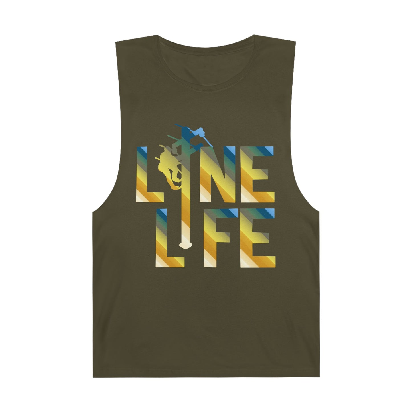 Lineman Tank - lineman-life colored chrome