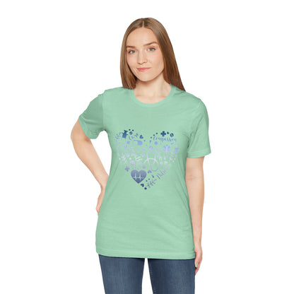 Monogram Heart 1 blue steel