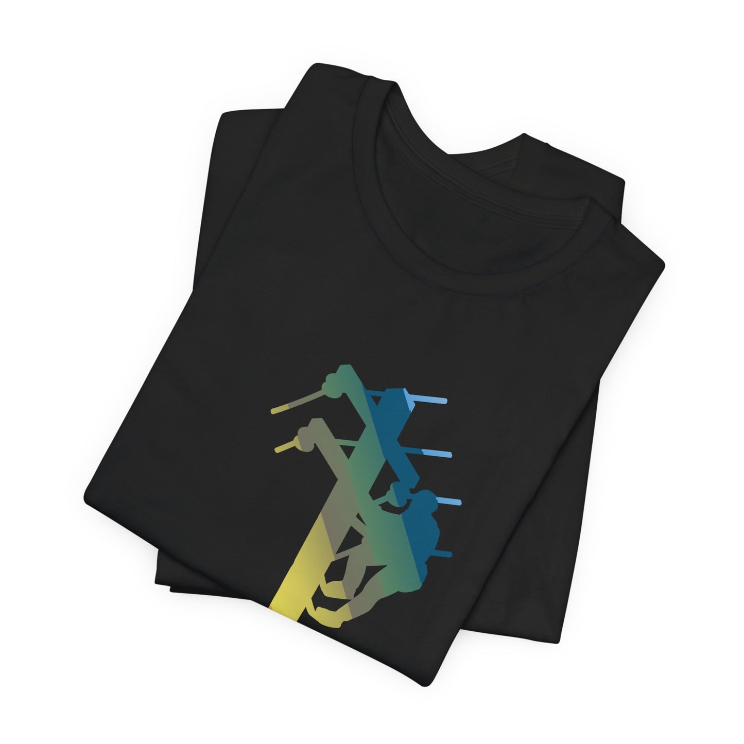 Lineman T-shirt - living the high life - colored chrome