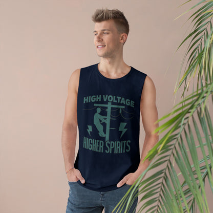 Lineman Tank - High Voltage Higher Spirits-copper patina