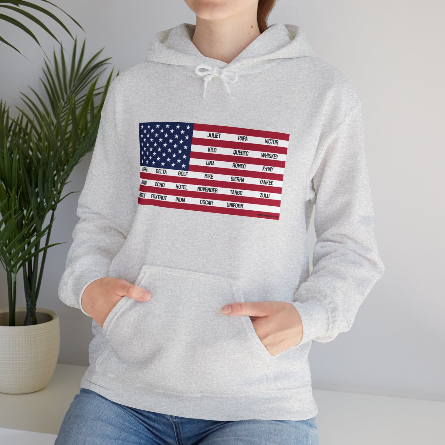 Gildan Phonetic Flag Hoodie