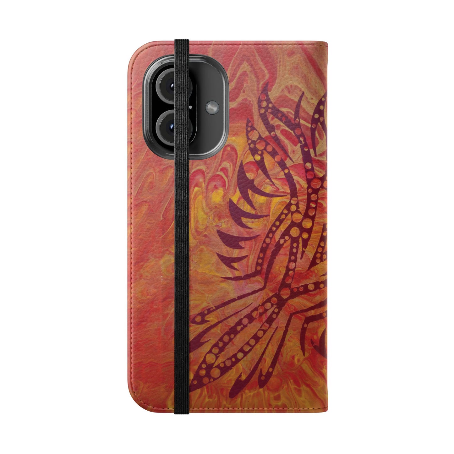 Faux Leather Wallet Phone Case - iPhone & Galaxy - I Rise From the Ashes