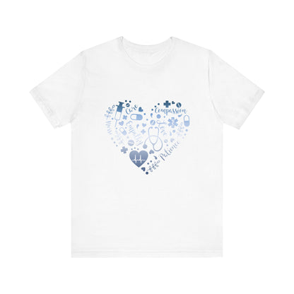 Monogram Heart 1 blue steel