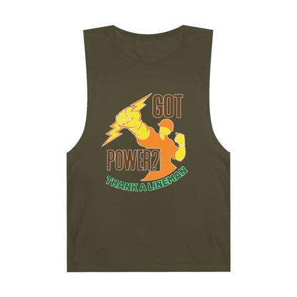 Lineman Tank - Got Power Thank A Lineman - color