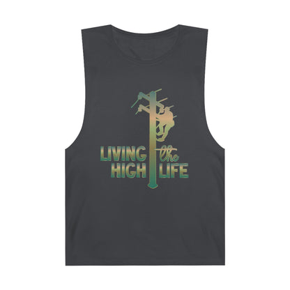 Lineman Tank - living the high life - copper patina