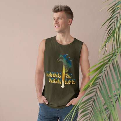 Lineman Tank - living the high life - colored chrome