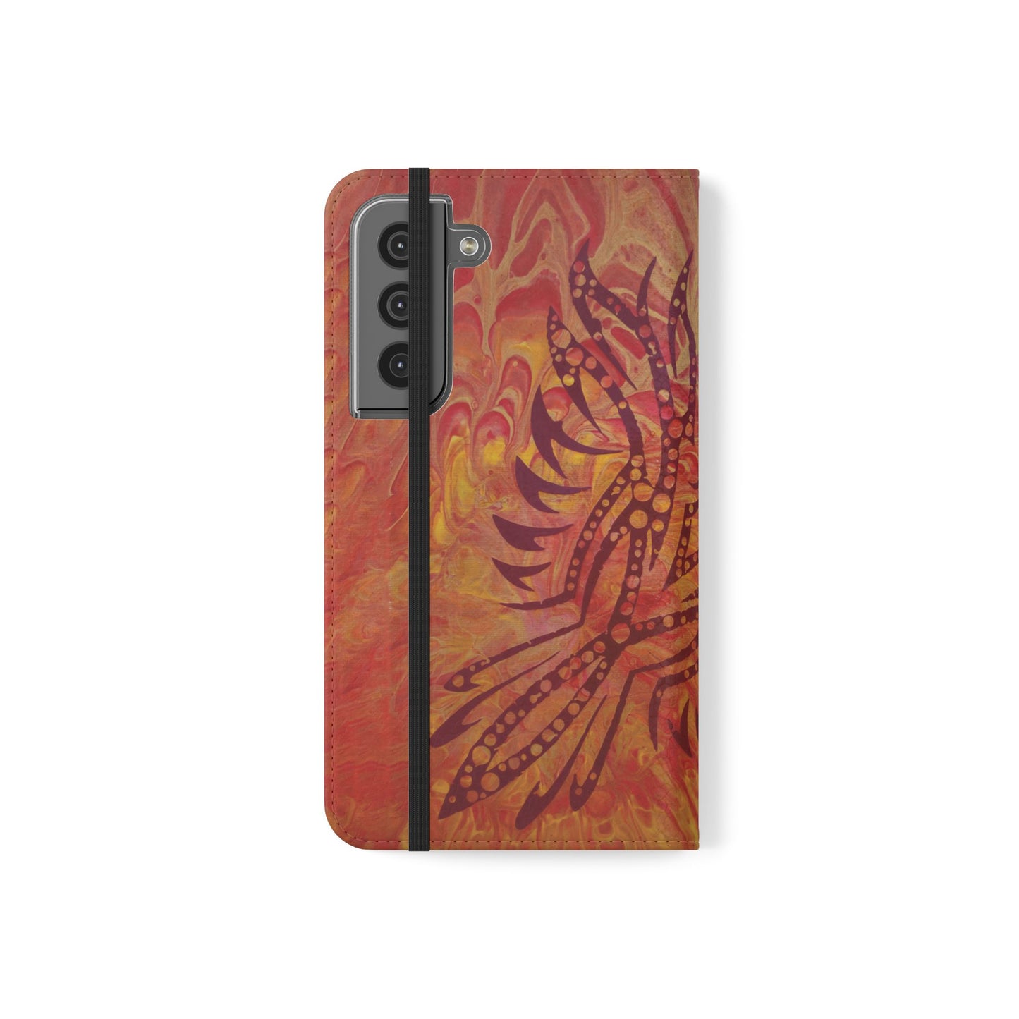 Faux Leather Wallet Phone Case - iPhone & Galaxy - I Rise From the Ashes