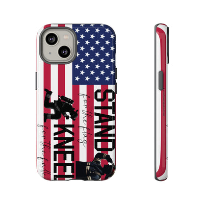 Fire Fighter iPhone Tough Case - Stand for the Flage, Kneel for the fallen