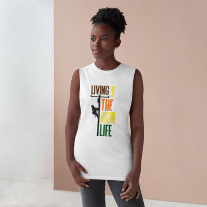 Lineman Tank - Living The High Life-color