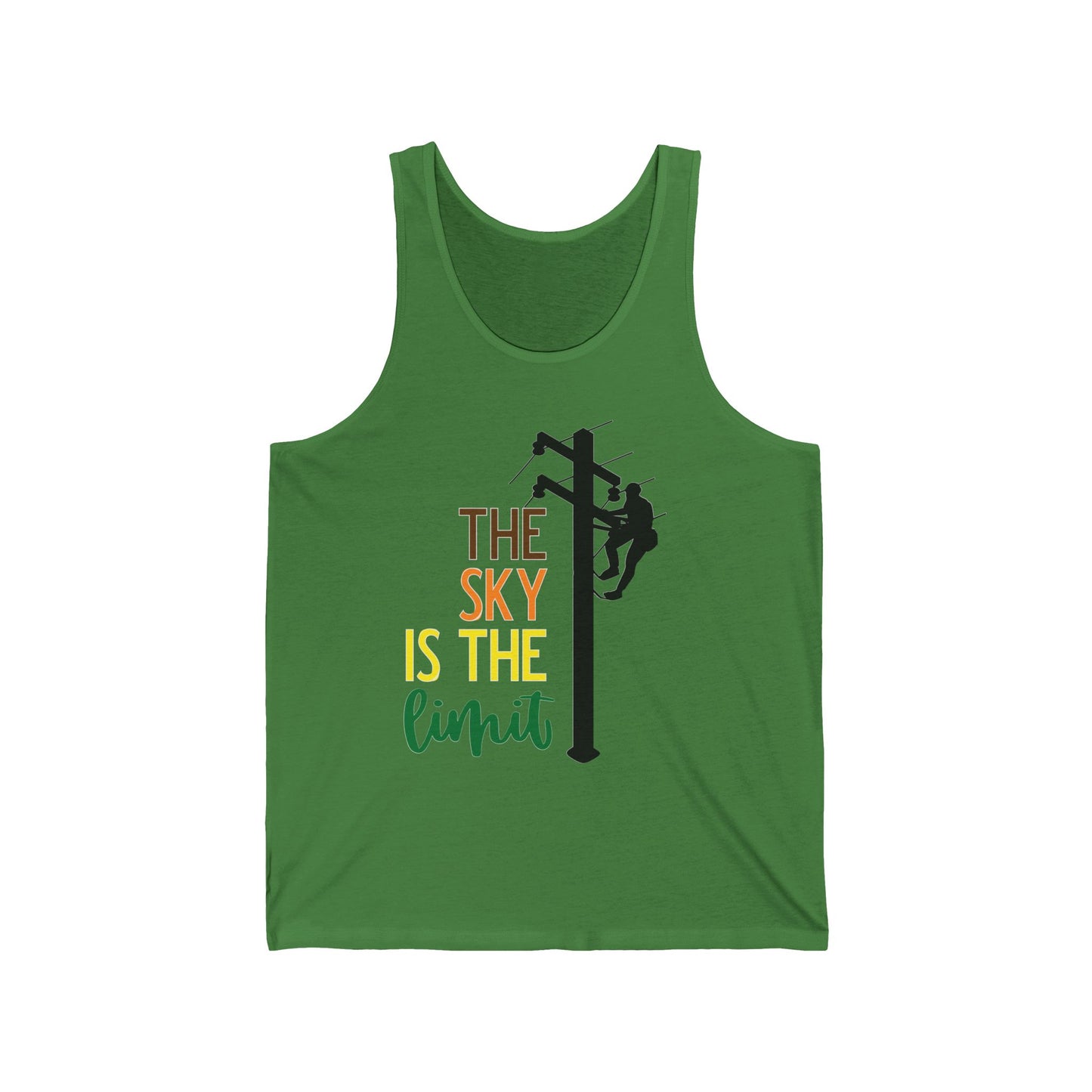 Lineman T-shirt - the-sky-is-the-limit-lineman color