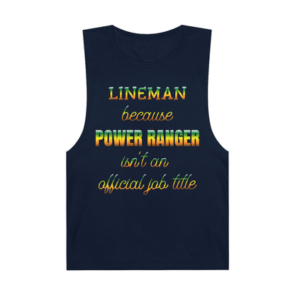 Lineman Tank - Power Ranger job title gradient