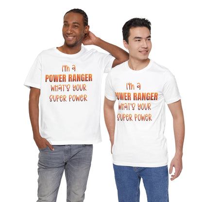 Lineman T-shirt - power ranger super power sky 24
