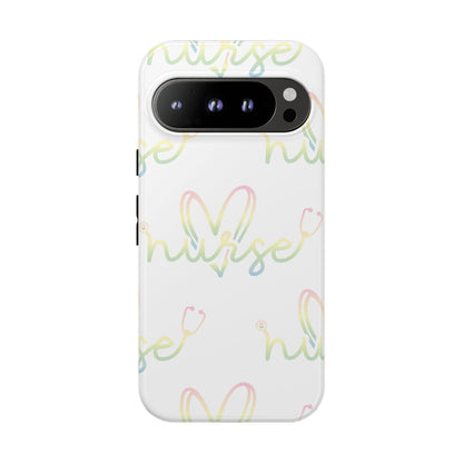 Google Pixel Tough Case - Nurse Stethoscope - White