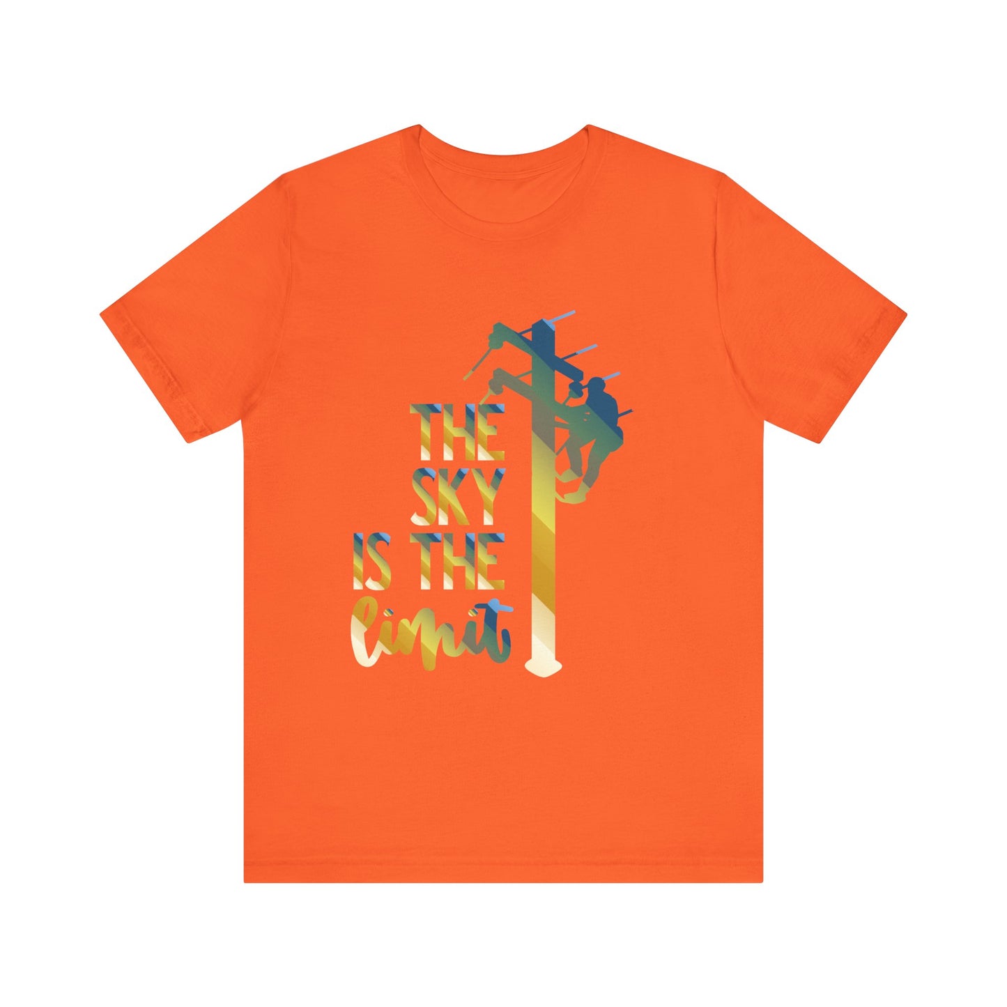 Lineman T-shirt - the-sky-is-the-limit-lineman colored chrome