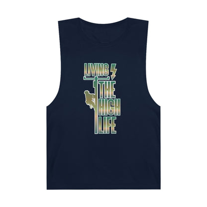 Lineman Tank - Living The High Life-copper patina