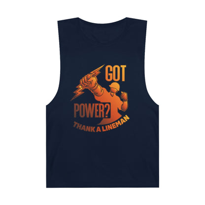 Lineman Tank - Got Power Thank A Lineman - sky 24