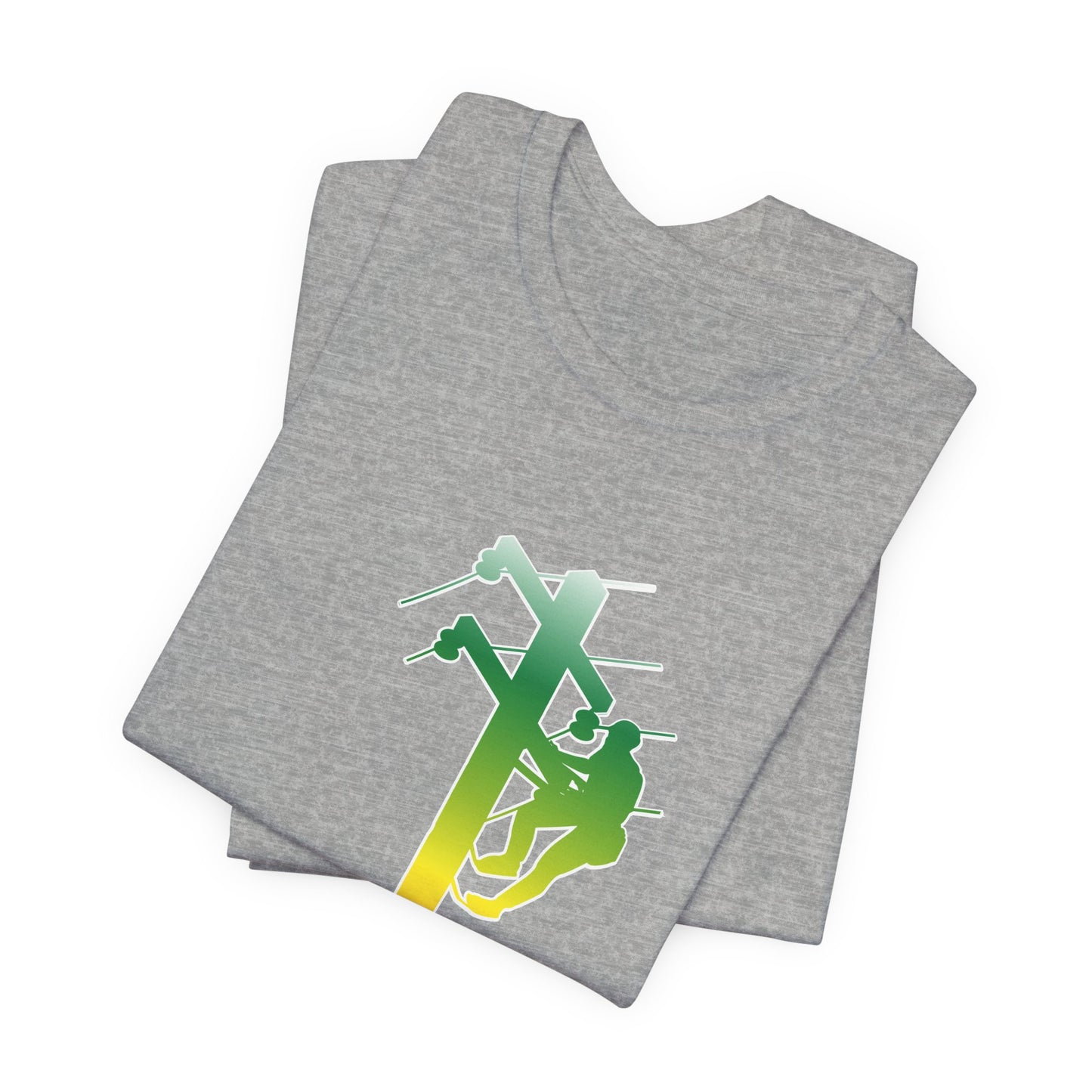 Lineman T-shirt - living the high life - gradient