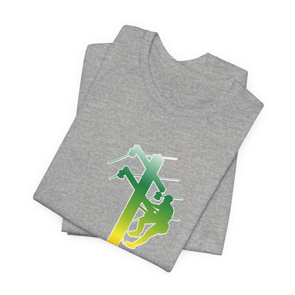 Lineman T-shirt - living the high life - gradient