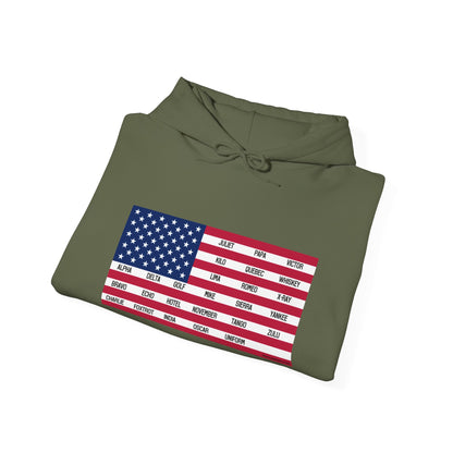 Gildan Phonetic Flag Hoodie