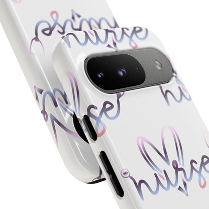 Google Pixel Tough Case - Nurse Stethoscope - White