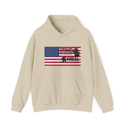 Gildan Stand for the Flag, Kneel for the Fallen Hoodie - fire fighter